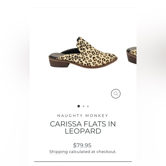 🦋Naughty Monkey Carissa Leopard flats sz 8 1/2 8.5 - Picture 5 of 5